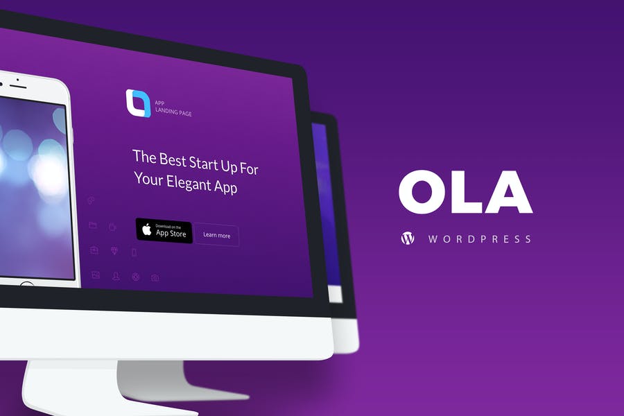 109151045-1.jpg Ola - Multipurpose App Landing Page WordPressTheme - Görsel 1