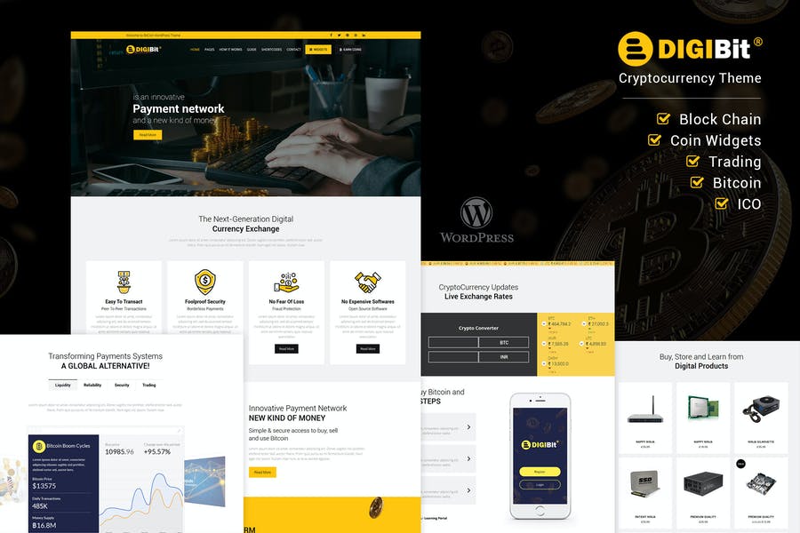 121617785-1.jpg DigiBit - Cryptocurrency Mining WordPress Theme - Görsel 1