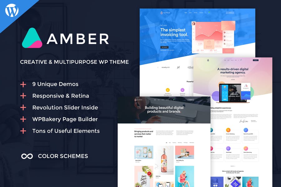 20314456-1.jpg Amber Six - Creative WordPress Theme - Görsel 1