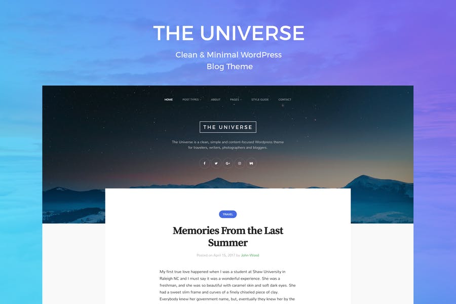 242185899-1.jpg Universe - Clean & Minimal WordPress Blog Theme - Görsel 1