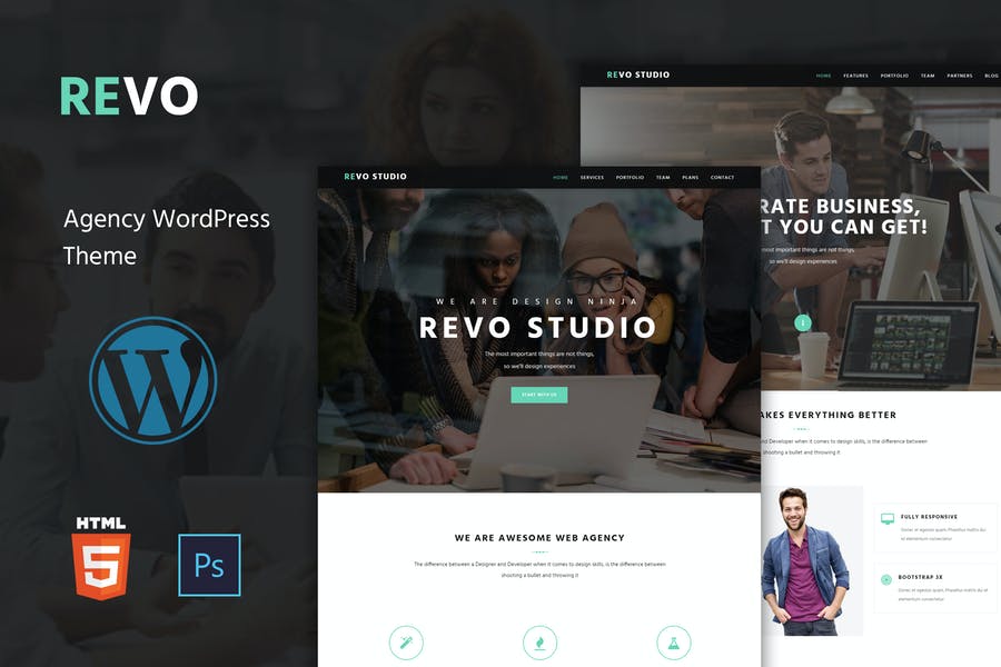 253269618-1.jpg Revo Studio - Multipurpose WordPress Theme - Görsel 1