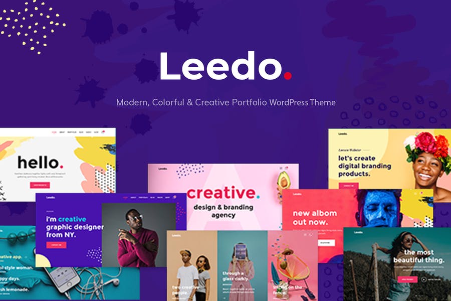 302865049-1.jpg Leedo – Colorful & Creative Portfolio WP Theme - Görsel 1