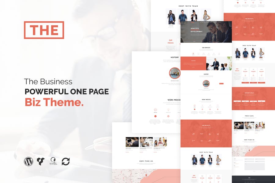 310570918-1.jpg The Business - Powerful One Page Biz WP Theme - Görsel 1