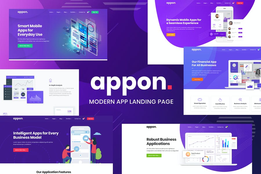 360823682-1.jpg Appon - App & SaaS Software WordPress Theme - Görsel 1