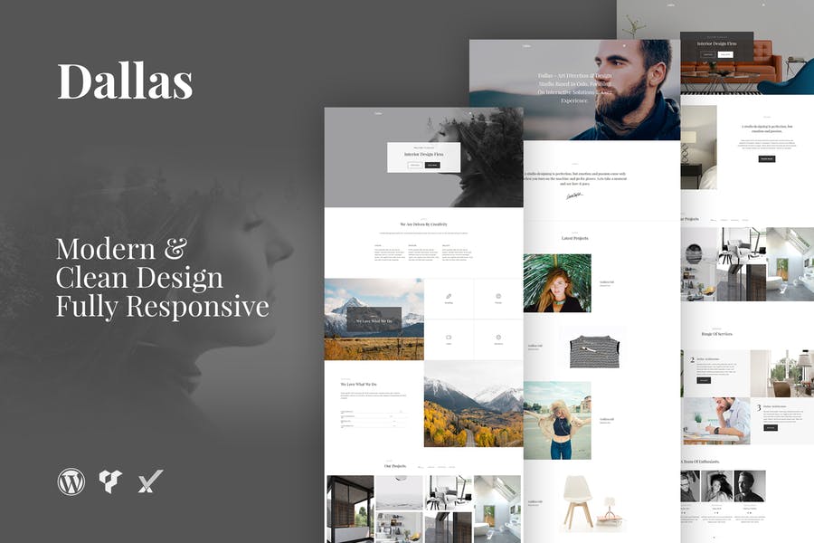 37811851-1.jpg Dallas Minimal Portfolio Business WordPress Theme - Görsel 1