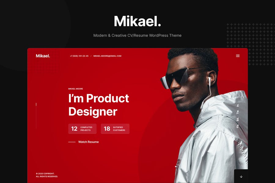 54068922-1.jpg Mikael - Modern & Creative CV/Resume WP Theme - Görsel 1