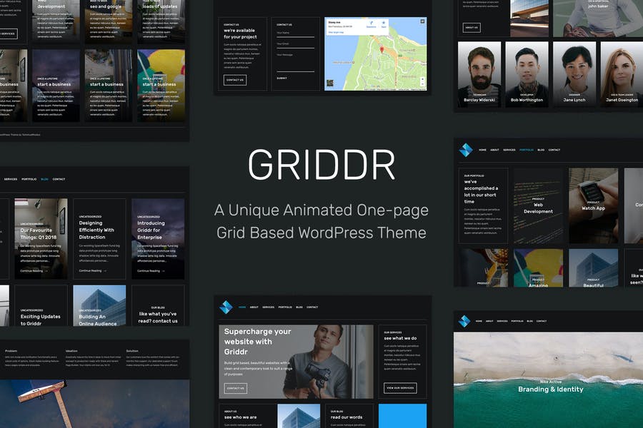 55998009-1.jpg Griddr - Animated Grid Creative WordPress Theme - Görsel 1
