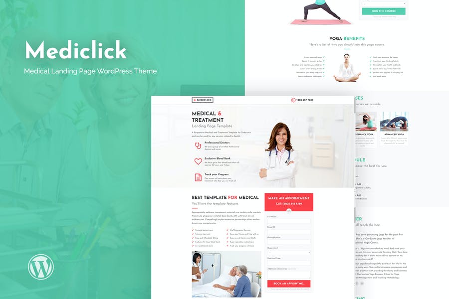 63392813-1.jpg Mediclick - Medical Landing Page WordPress Theme - Görsel 1
