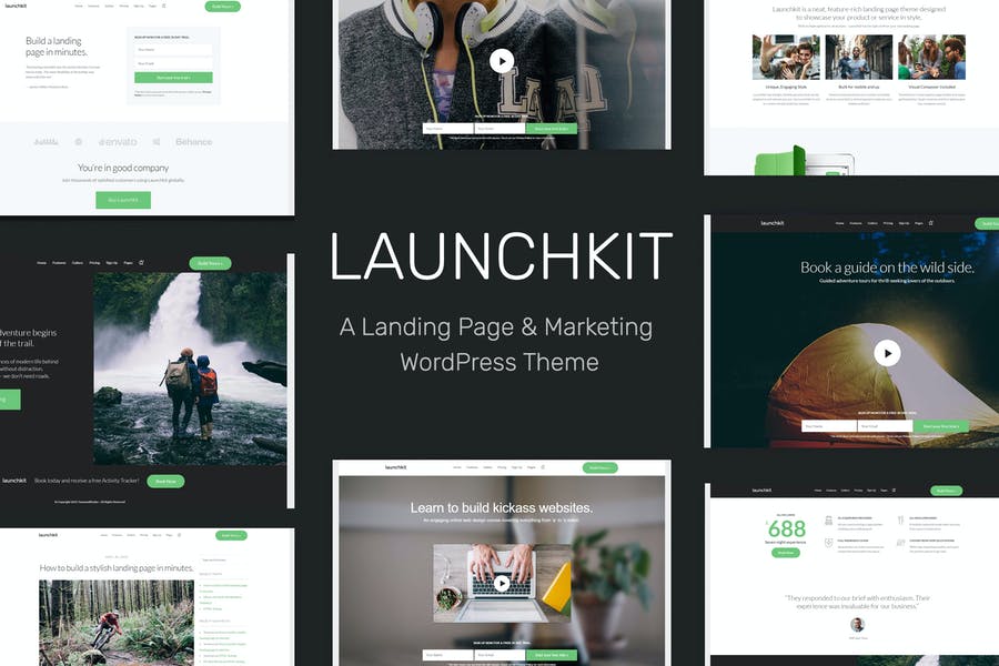 660237218-1.jpg Launchkit Landing Page & Marketing WordPress Theme - Görsel 1