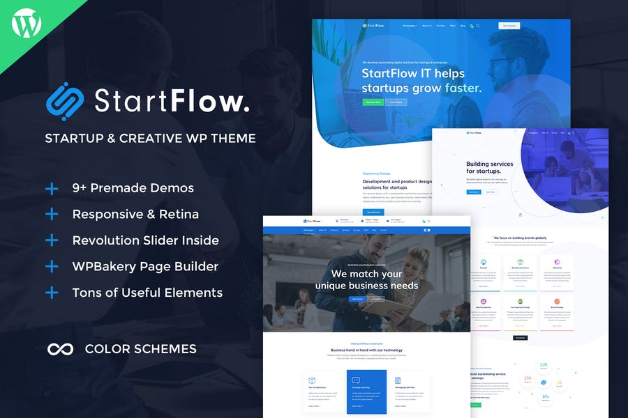 710934177-1.jpg StartFlow - Creative Multipurpose WordPress Theme - Görsel 1