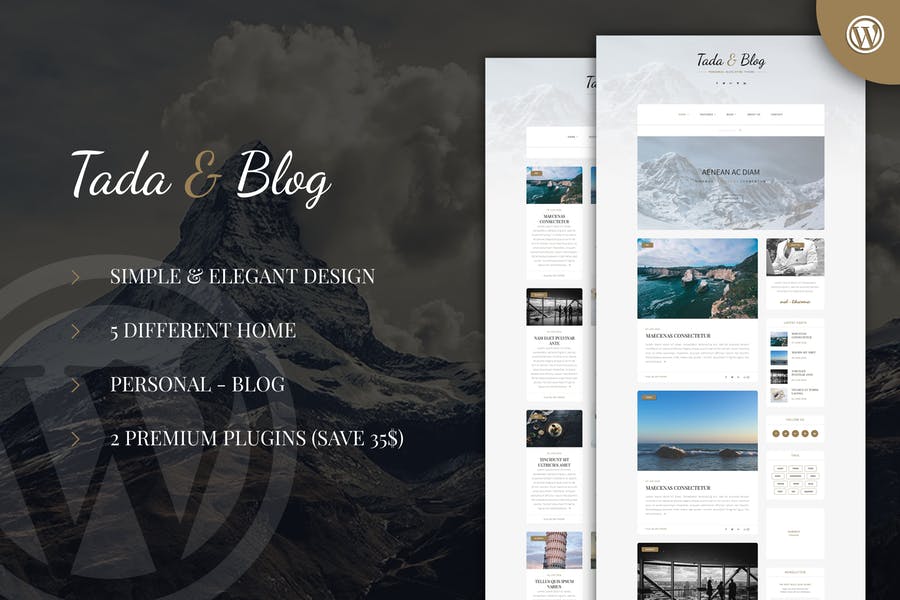 807261856-1.jpg Tada & Blog - Personal Blog WordPress Template - Görsel 1