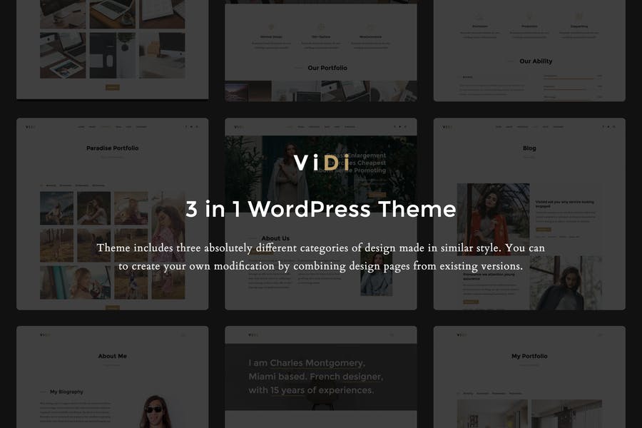 852082784-1.jpg ViDi - 3 in 1 Creative WordPress Theme - Görsel 1