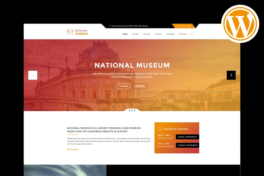 909954718-1.jpg Museum - Responsive WordPress Theme - Görsel 1