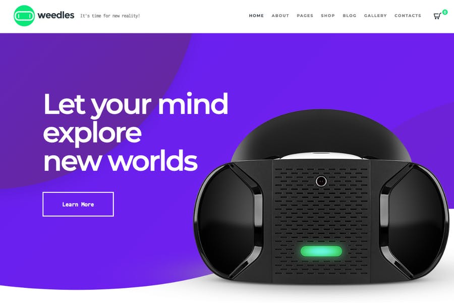 973975217-1.jpg Weedles | Virtual Reality Landing Page & Store WP - Görsel 1